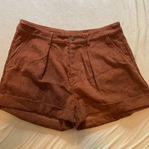 Vintage-Style Corduory Shorts